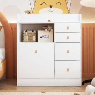 FUFU&GAGA Wickelkommode 85*45.5*94cm, Weiß, MDF