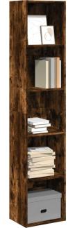 vidaXL Bücherregal Räuchereiche 40 x 30 x 189 cm Holzwerkstoff 857889