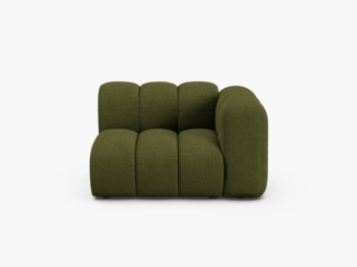 Micadoni Modul Lupine 1-Sitzer Rechts Boucle Baloo Dunkel-Olivgrün