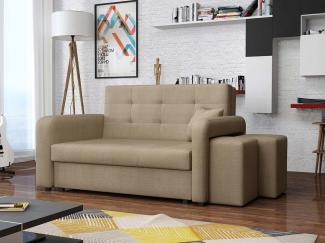 Schlafsofa Viva Home II, Nische für Hocker auf der rechten Seite, Farbe: Enjoy 2