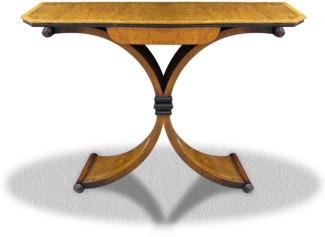 Casa Padrino Beistelltisch mit Schublade Braun 100 x 35 x H. 85 cm - Luxus Beistelltisch