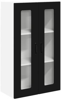 vidaXL Küchenwandschrank Schwarz 60 x 31 x 100 cm Holzwerkstoff 884825