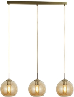 Pendelleuchte, Antik Messing, H 150 cm, Höhenverstellbar