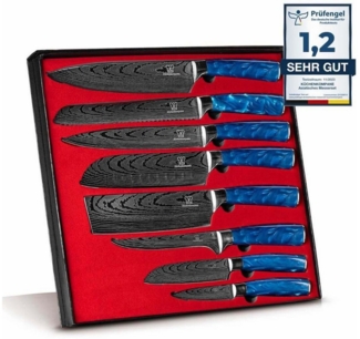 Küchenkompane Messer-Set Asiatisches Messerset Shiburu 8-teiliges Küchenmesser Set Premium (8-tlg)
