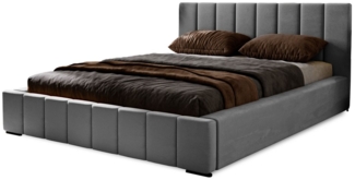 MARPUR Polsterbett NERO inkl. Taschenfederkernmatratze SALSA (Polsterbett mit Bettkasten und Kopfteil, Matratze, Lattenrost)