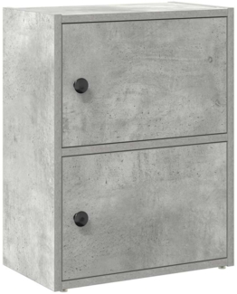 vidaXL Bücherregal Betongrau 40x24x52 cm Holzwerkstoff 860358