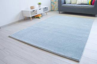 Kurzflor Teppich Bovino, Farbe: Mint, Größe: 240x290 cm