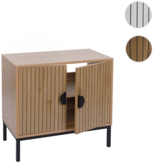 MCW Waschbeckenunterschrank MCW-O42-W Türen schließen mit Soft-Close