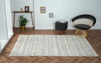 Myflair Möbel & Accessoires Teppich My Nomady Lagerräumung, rechteckig, Höhe: 10 mm, Kurzflor, Scandi-Design, besonders weich durch Microfaser, mit Fransen