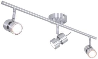 Steinhauer Deckenleuchte Natasja LED 7903ST Stahl