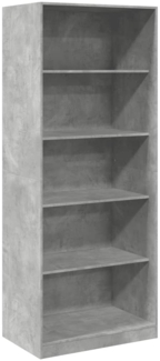 vidaXL Kleiderschrank Betongrau 80x50x200 cm Holzwerkstoff 3307723