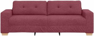 vidaXL 3-Sitzer-Sofa Weinrot 180 cm Stoff 4105091