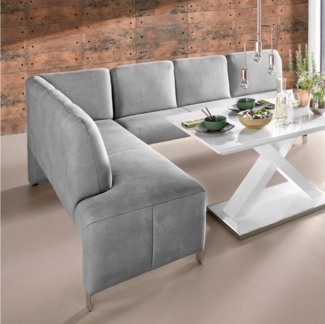 exxpo - sofa fashion Eckbank Intenso, modern, wahlweise in Leder oder Textil, 264/197 cm (B/T), hohe Bodenfreiheit, frei im Raum stellbar, hoher Sitzkomfort