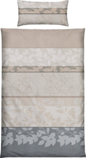 REDBEST Bettwäsche Bettwäsche, Microfaser, 2 teilig, Microfaser-Satin Streifen