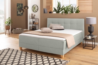 Home affaire Boxbett Lonrai, in H2,H3 & H4 und XXL - Überlänge 220cm wählbar, inkl. Topper
