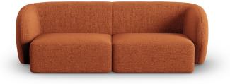 Micadoni Modulares Sofa Shane 2-Sitzer Chenille Terrakotta Melange