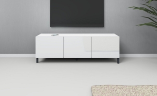 borchardt Möbel Lowboard, Metallfüße, grifflose Optik