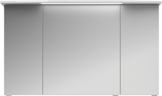 Saphir Badezimmerspiegelschrank Serie 4010 Badezimmer-Spiegelschrank inkl. LED-Beleuchtung im Kranz Badschrank 142 cm breit, 3 Türen, 6 Glas-Einlegeböden, inkl Türdämpfer