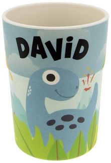 HTI-Living Tasse Kinderbecher Namensbecher David, 1-tlg, Kunststoff, Trinkbecher Saftbecher Milchbecher