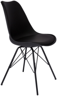 Baumkanten Essgruppe Mangoholz massiv 140 schwarz U-Gestell 7tlg. NORINA 525777