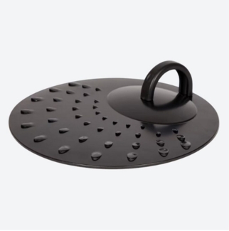 Spectrum Spritzschutzdeckel mit Öffnung Pfannen-Spritzschutz 30 cm Pfannendeckel