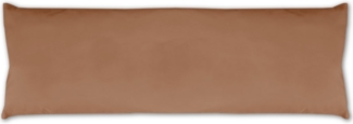Seitenschläfer Kissenhülle Kissenfüllung Körperkissen, bequem und anschmiegsam in vielen verschiedenen Farben erhältlich (ca. 40x120 cm / braun - hellbraun)