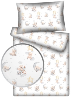 KiGATEX Kinderbettwäsche KiGATEX Set 2-teilig, 100x135 + 40x60 cm, für Mädchen + Jungen, 100% Baumwolle, weich & atmungsaktiv, waschbar bei 60°C