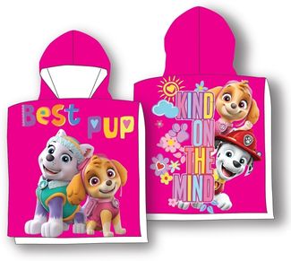 Paw Patrol Girls Badeponcho mit Kapuze 50 x 100 cm