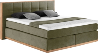 Places of Style Boxspringbett Vinton, aus massiver Eiche, verschiedene Härtegrade (auch H4)