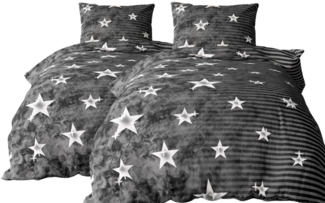 Leonado Vicenti Bettwäsche zeitloses Design, angenehmer Stoff, Microfaser, 4 teilig, Weich, pflegeleicht, fast knitterfrei, Single, Doppel, Komfortgröße