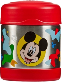 THERMOS Thermobehälter FUNTAINER FOOD JAR DISNEY, Thermobehälter für Essen, spülmaschinenfest, Edelstahl, Kunststoff, Silikon, (1-tlg), 0,3l, 7h heiß & 7h kalt, dicht & auslaufsicher