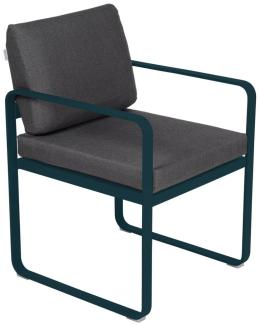 Bellevie Sessel Outdoor 92 Abyssblau A3 Graphitgrau