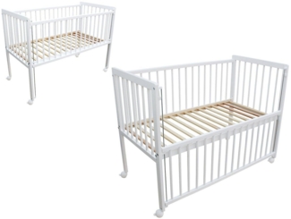 Micoland Beistellbett Kinderbett Beistellbett 2in1 120x60cm