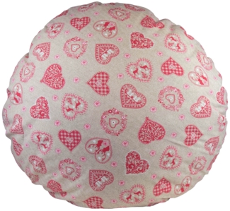 Kissenhülle rund ca. 100 cm Ø Alpen-Hütten-Look beties "Kaiser-Jodler"