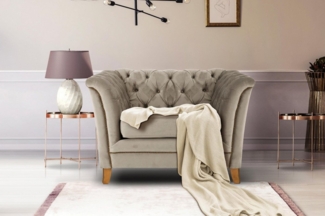Home affaire Sessel Newport modernes Chesterfield, mit Knopfheftung im Rücken, Keder und feinen Armlehnen