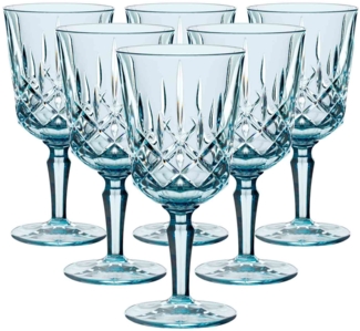 Nachtmann Noblesse Colors Cocktail- / Weinglas 355 ml 6er Set - Aqua - DS