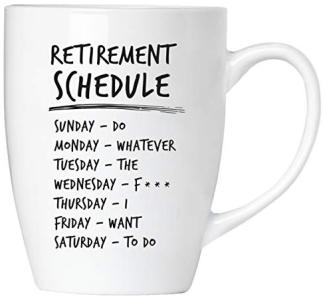 Retirement schedule - Tasse aus Keramik