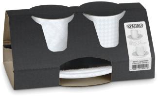 Könitz Espressotassen 2er-Set White Silence, Kaffeetasse, Espressobecher, Porzellan, 85 ml, 11 5 054 2390