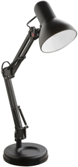 Tischlampe Tischleuchte E27 Schreibtischlampe Metall schwarz Kinder 24880