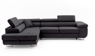 NEXT COLLECTION Ecksofa Wild, Verstellbare Kopfstützen, Schlaffunktion, Bettzeugcontainer