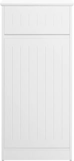 SoBuy BZR110-W Wäscheschrank, MDF, Lackiert, Weiß, 40 x 90 x 35 cm