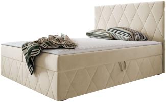 Boxspringbett 'Simoti' beige 160 x 200 cm