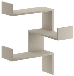 Decortie Bücherregal Luksa, Modernes Bücherregal,Eckwandregal,Vitrine, 60 x 22 x 90 cm