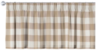 Dekoria Vorhang mit Kräuselband 130x40 cm, Quadro