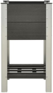 vidaXL Garten-Hochbeet mit Ablage 50x50x90 cm WPC Grau 149013