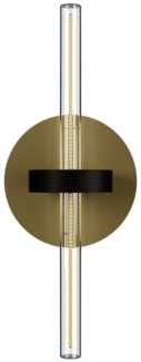 - Wandleuchte EQUATOR, 1x S14d, Metall gold/schwarz -