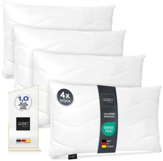 LILENO HOME Kopfkissen - gestepptes Kissen in verschiedenen Größen - Made in Germany, Füllung: 100% Polyester, Rückenschläfer, Seitenschläfer, Bauchschläfer, Spar-Set, 1er Set, Kopfkissen 60x80 cm, allergikergeeignet, Bettkissen oder Dekokissen