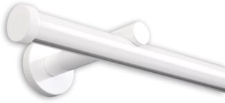 Deco-Raum® Gardinenschiene Innenlauf Weiß Modern | Länge: 360cm | Material: Aluminium | Farbe: Weiß