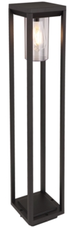 Stehleuchte, ALU, schwarz-matt, klar, H 80 cm