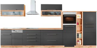KOCHSTATION Küchenzeile KS-Wien, Breite 440 cm, wahlweise mit E-Geräten und Induktion